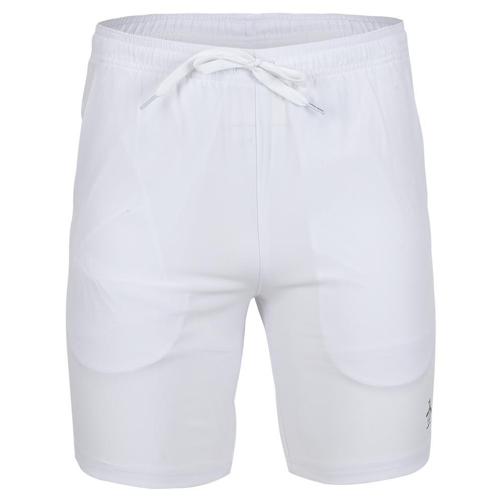 Men's Solid Performance 8 Inch Tennis Short Bright White