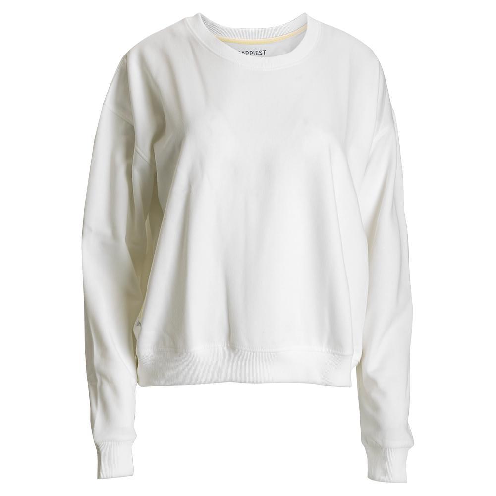 White - Women's Pickleball Paddles Sweatshirt Ivory