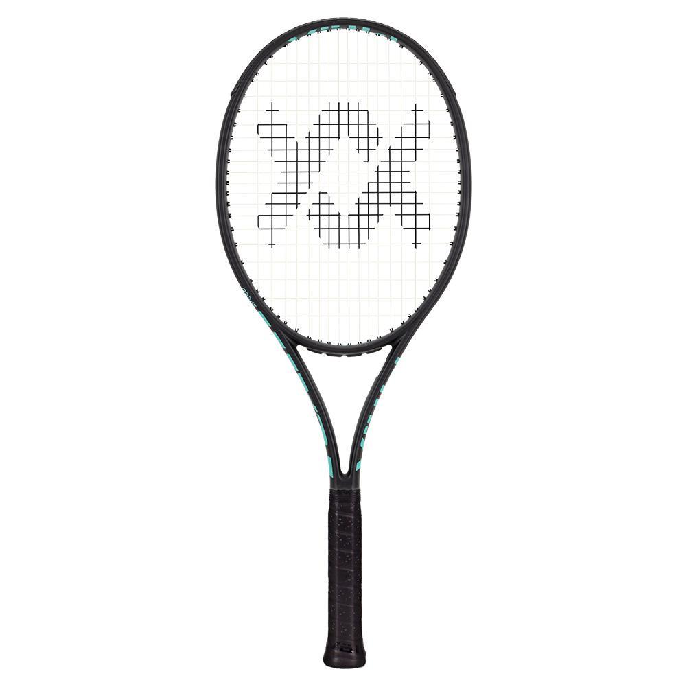 Team Speed Prestrung Tennis Racquet Black and Turquoise
