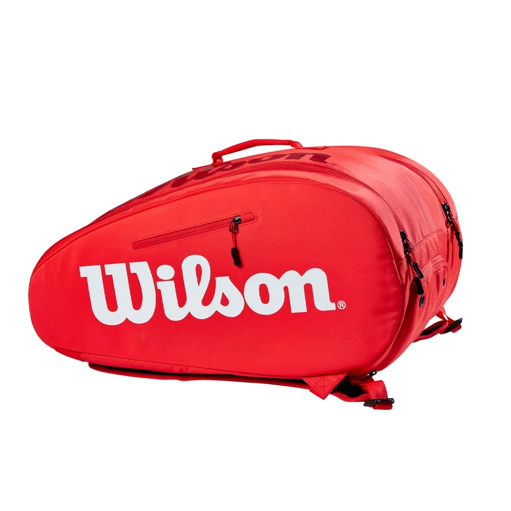WILSON SUPER TOUR Padel White/RedPadel Bag Bolsas Wilson
