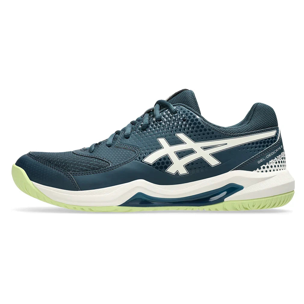 Men's GEL-Dedicate 8 Pickleball Shoes Tranquil Teal and Cream