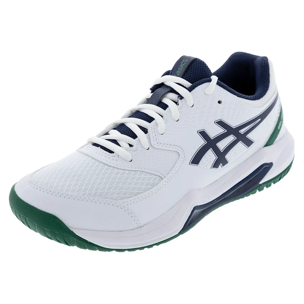 Men's GEL-Dedicate 8 Wide Tennis Shoes White and Midnight