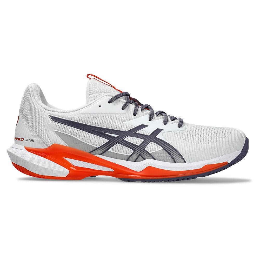 Men's Solution Speed FF 3 Tennis Shoes White and Greyish Purple