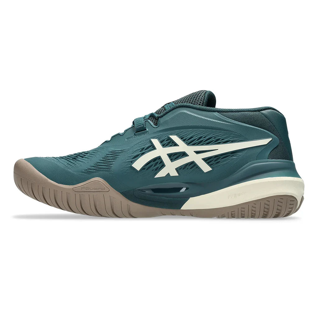Men's GEL-Resolution X Tennis Shoes Saxon Green and Birch