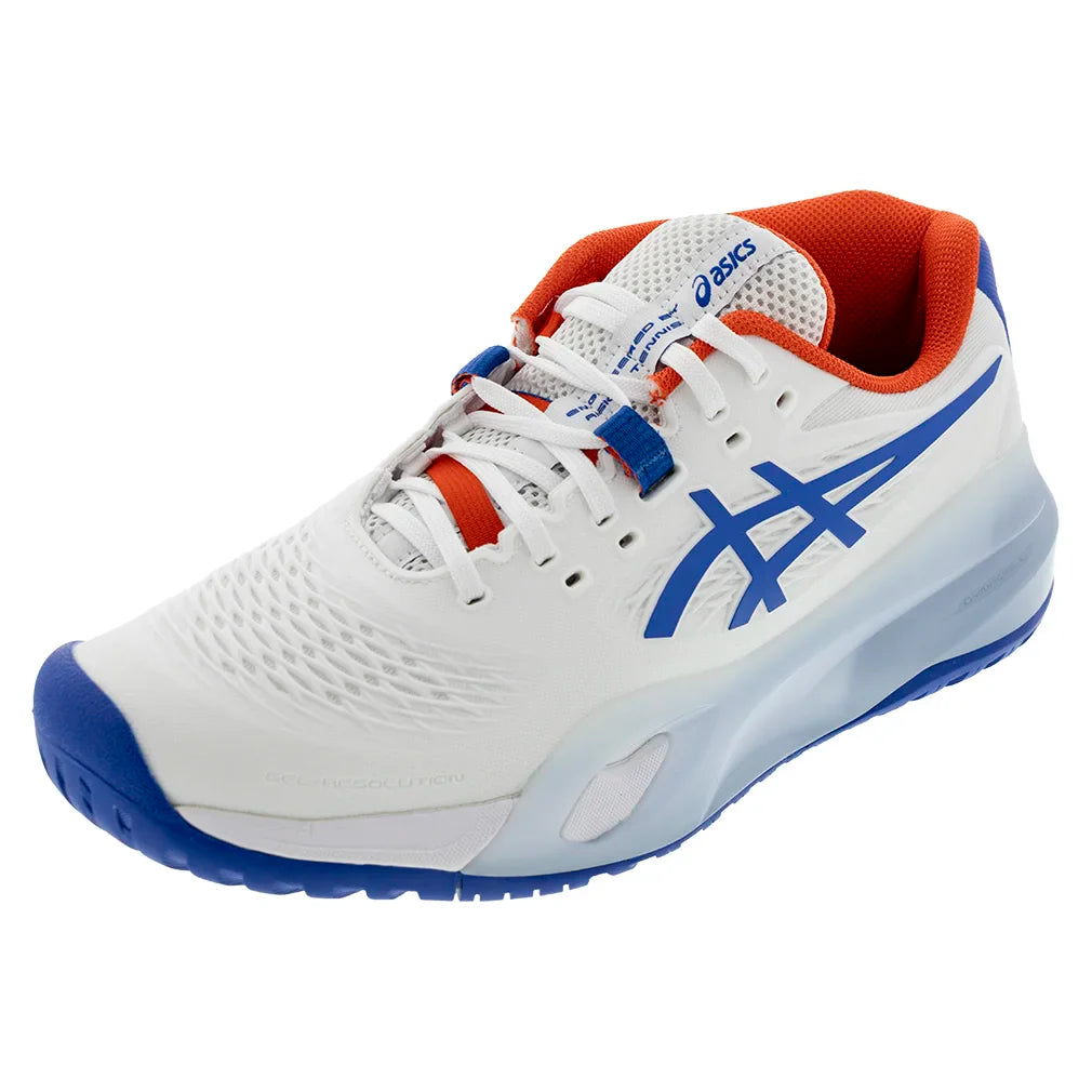 Men's GEL-Resolution X Tennis Shoes White and Imperial