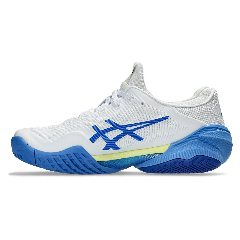 Women's Court FF 3 Tennis Shoes White and Illusion Blue