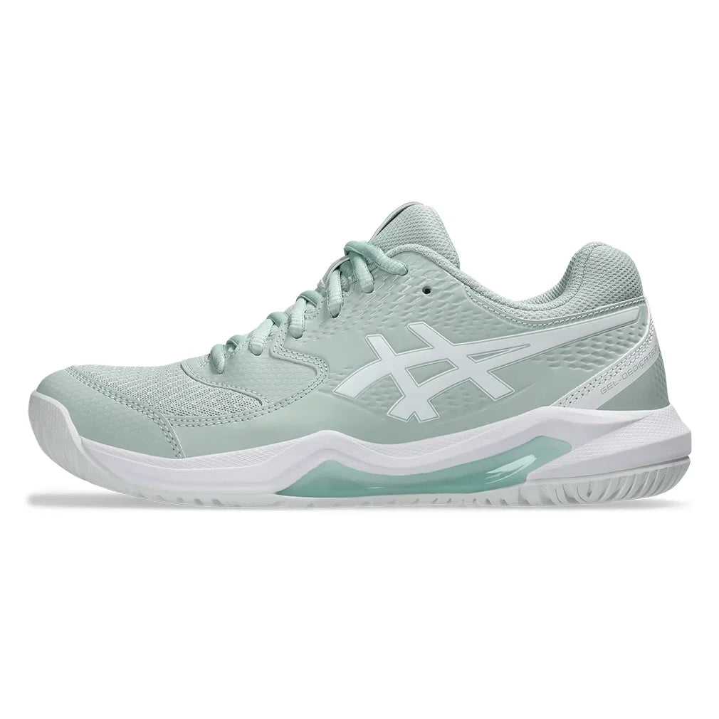 Women's GEL-Dedicate 8 Tennis Shoes Lichen Rock and White