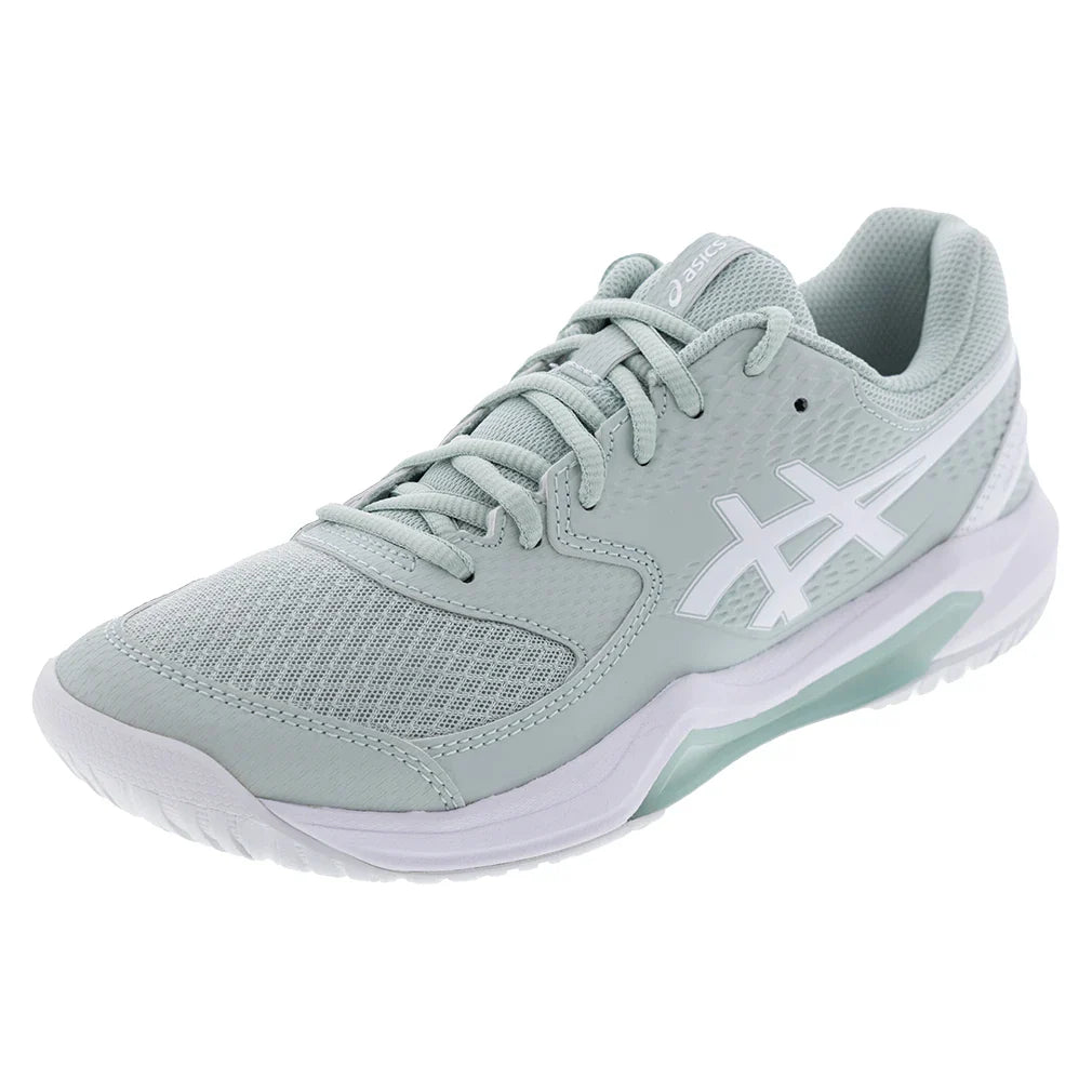 Women's GEL-Dedicate 8 Tennis Shoes Lichen Rock and White
