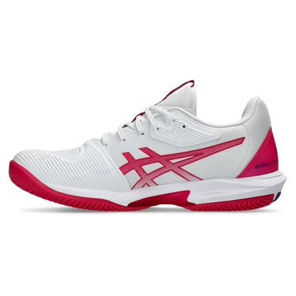 Women's Solution Speed FF 3 Clay Tennis Shoes White and Bright Rose