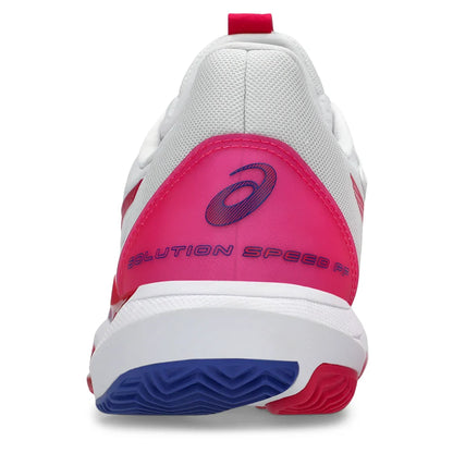 Women's Solution Speed FF 3 Clay Tennis Shoes White and Bright Rose