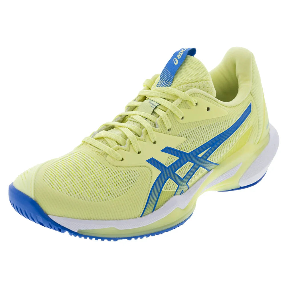 Women's Solution Speed FF 3 Tennis Shoes Huddle Yellow and Blue Coast