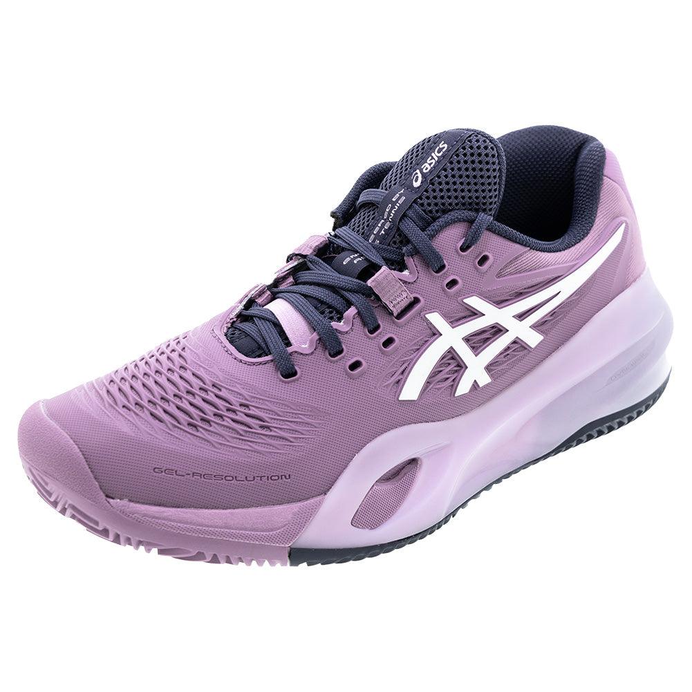 Women's GEL-Resolution X Clay Tennis Shoes Ube and White