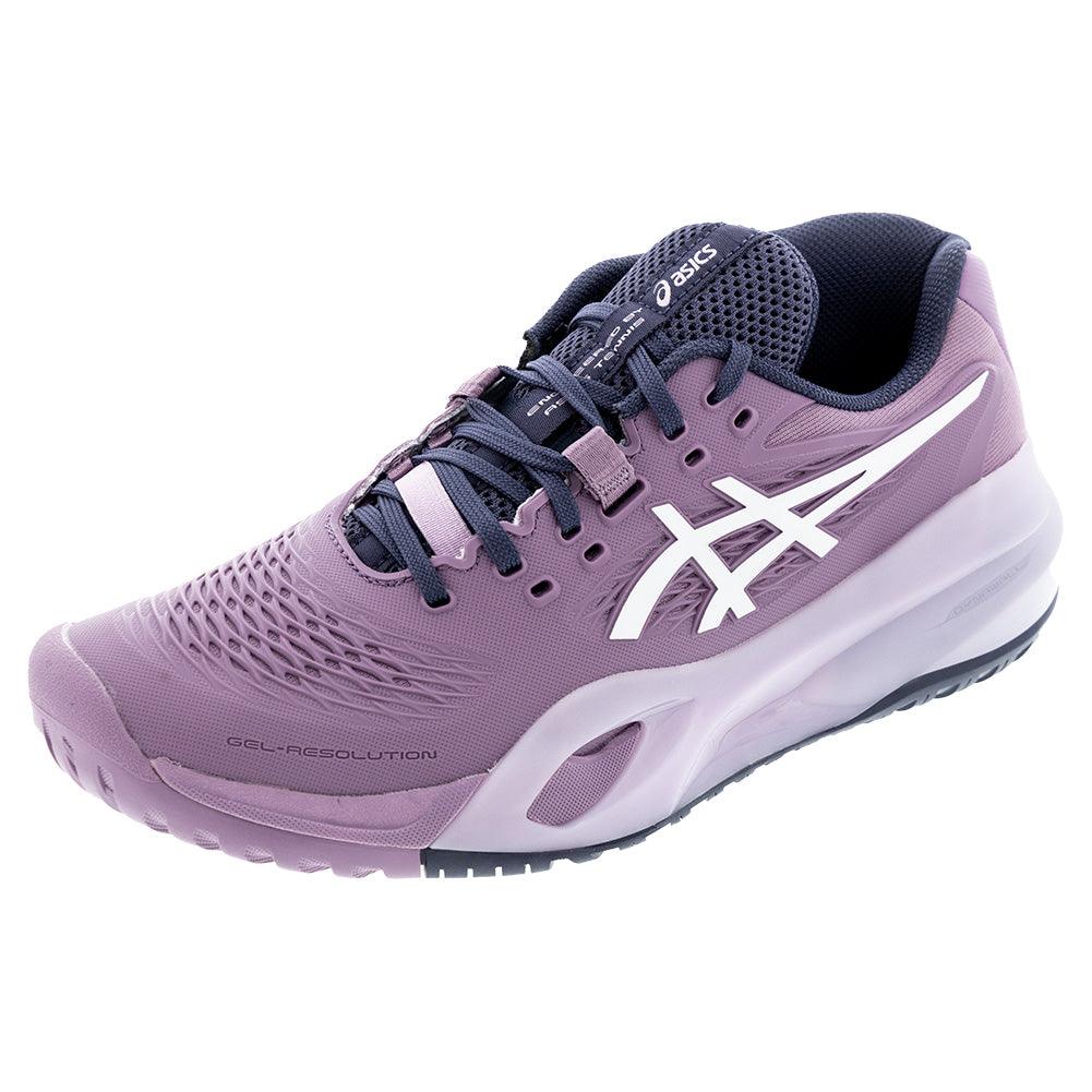 Women's GEL-Resolution X Tennis Shoes Ube and White