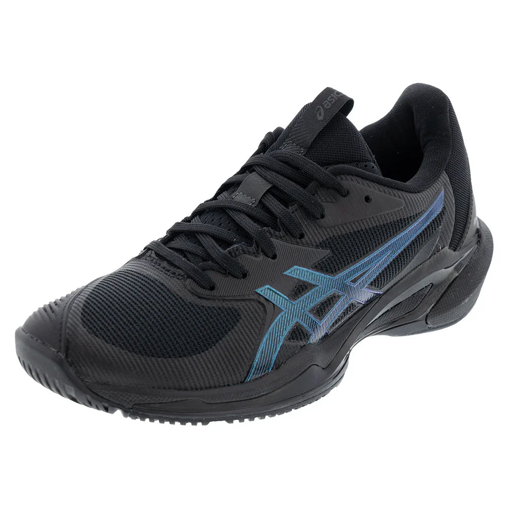 Women's Night Energy Solution Speed FF 3 Tennis Shoes Black and Prism Blue