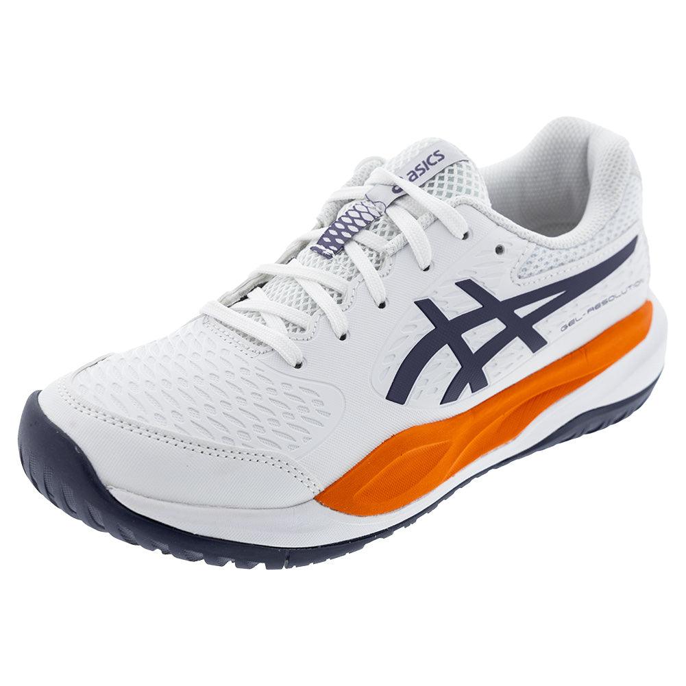 Juniors' GEL-Resolution X GS Tennis Shoes White and Greyish Purple