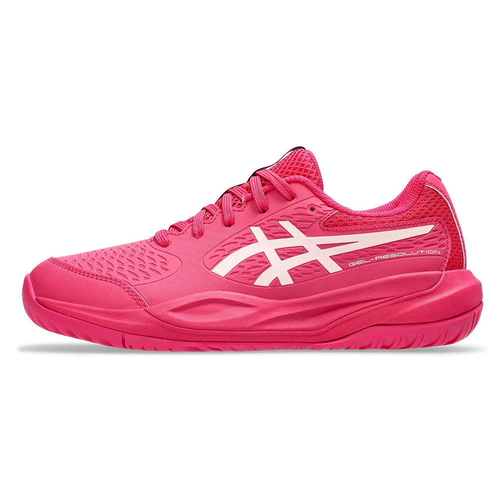 Juniors' GEL-Resolution X GS Tennis Shoes Bright Rose and Cream