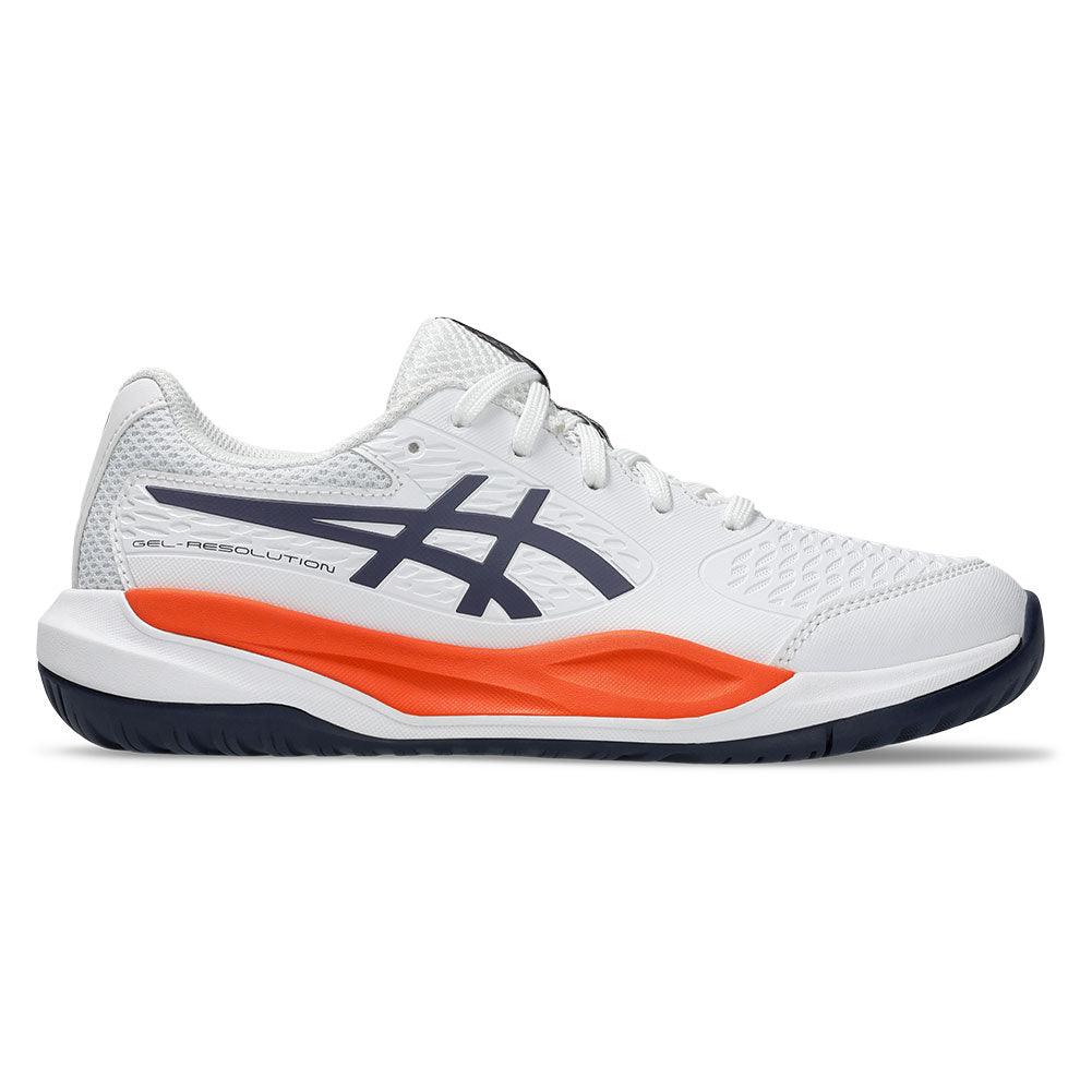 Juniors' GEL-Resolution X GS Tennis Shoes White and Greyish Purple