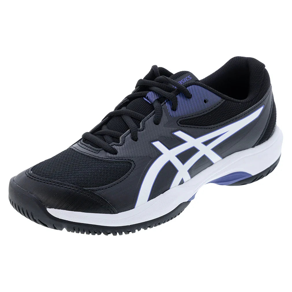 Juniors' GEL-Game GS Tennis Shoes Black and White