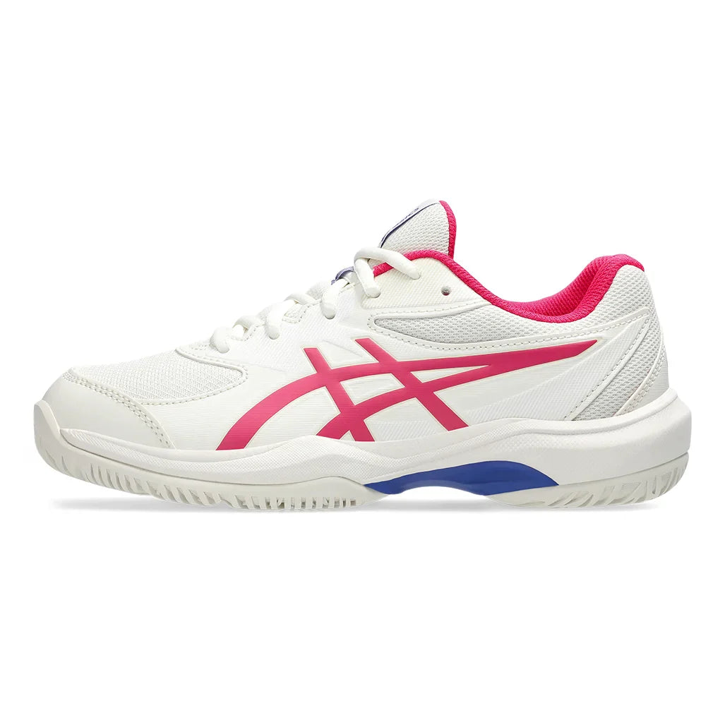 Juniors' GEL-Game GS Tennis Shoes Cream and Bright Rose
