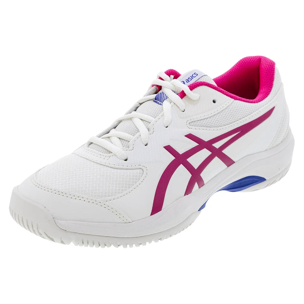 Juniors' GEL-Game GS Tennis Shoes Cream and Bright Rose