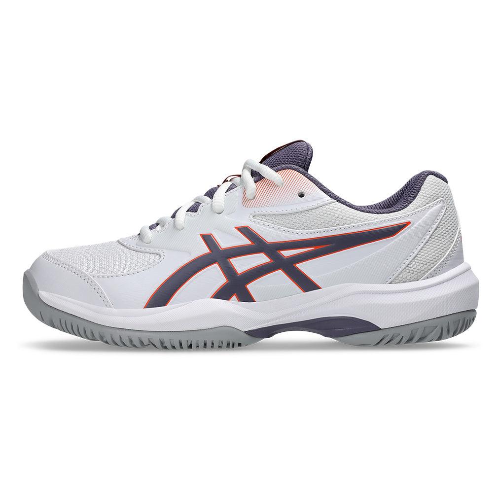 Juniors' GEL-Game GS Tennis Shoes White and Greyish Purple