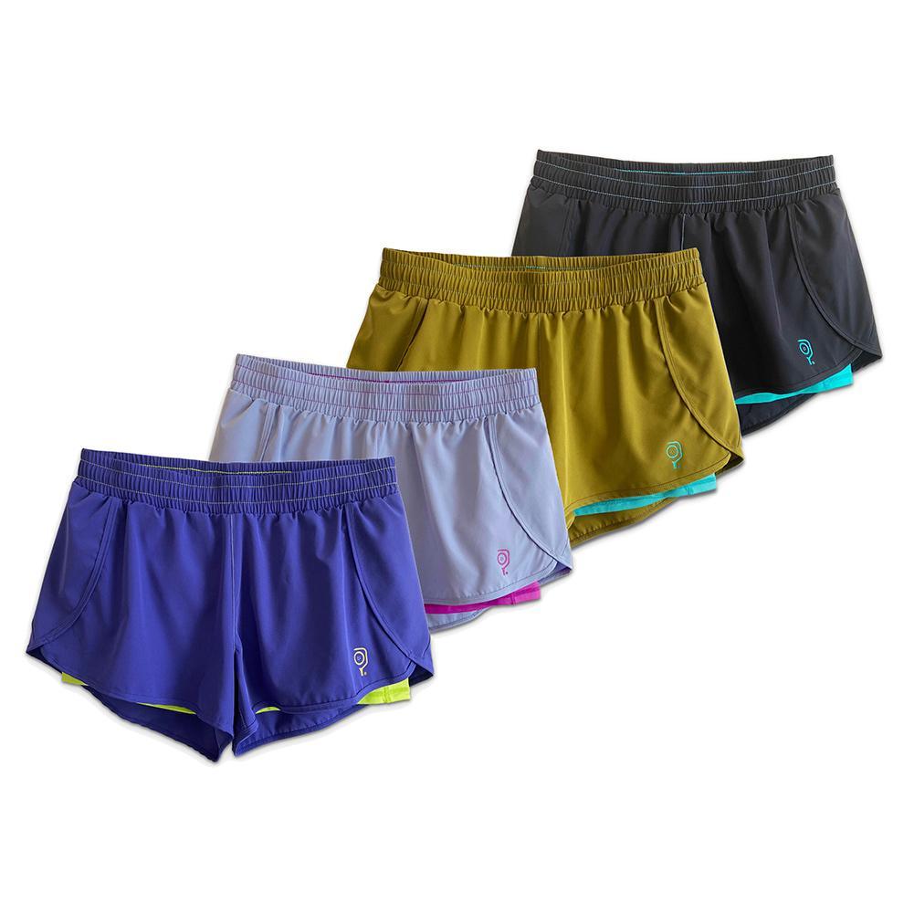 Women's 3 Inch Inseam 2-in-1 Split Pickleball Short