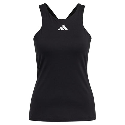 Women's Y-Back Tennis Tank Black
