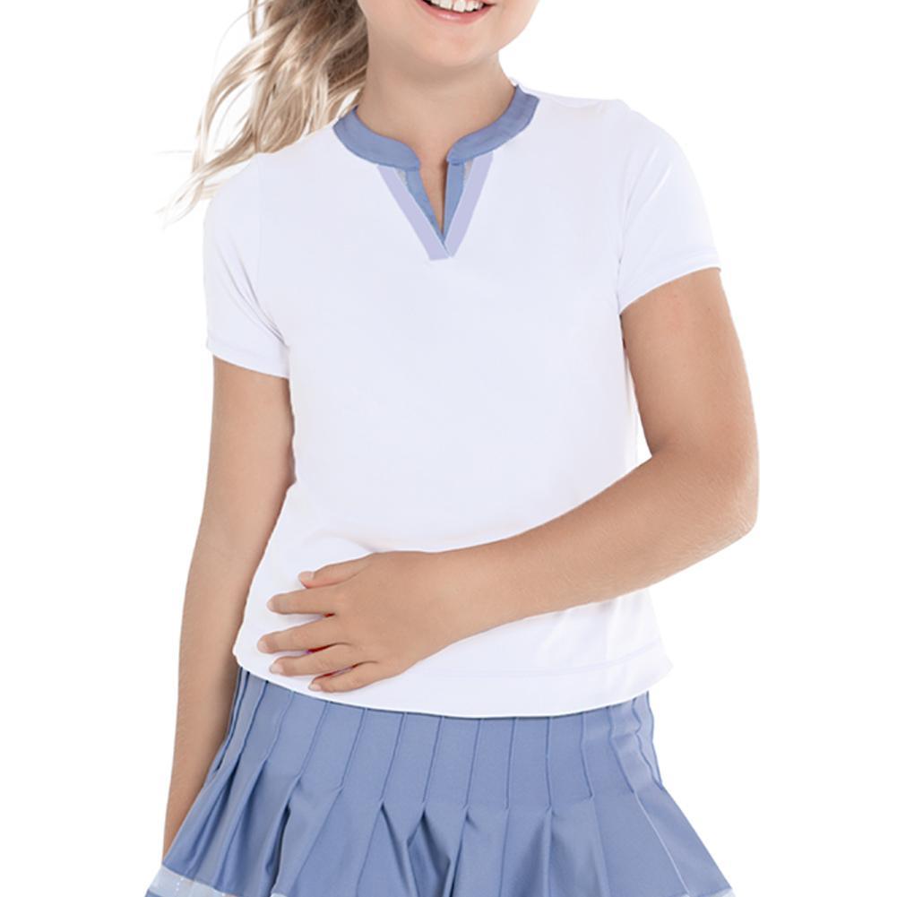 Girl's Double V Tennis Short Sleeve