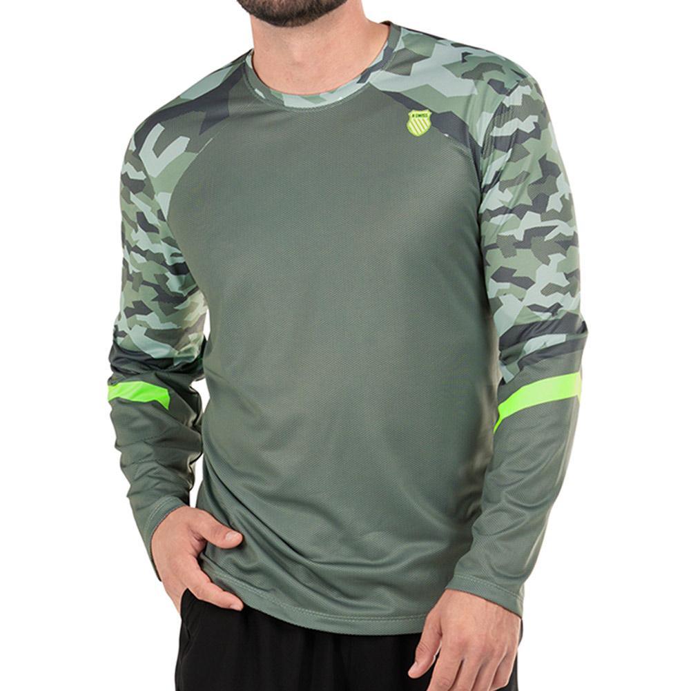 Men's Urban Camo Long Sleeve Tennis Top