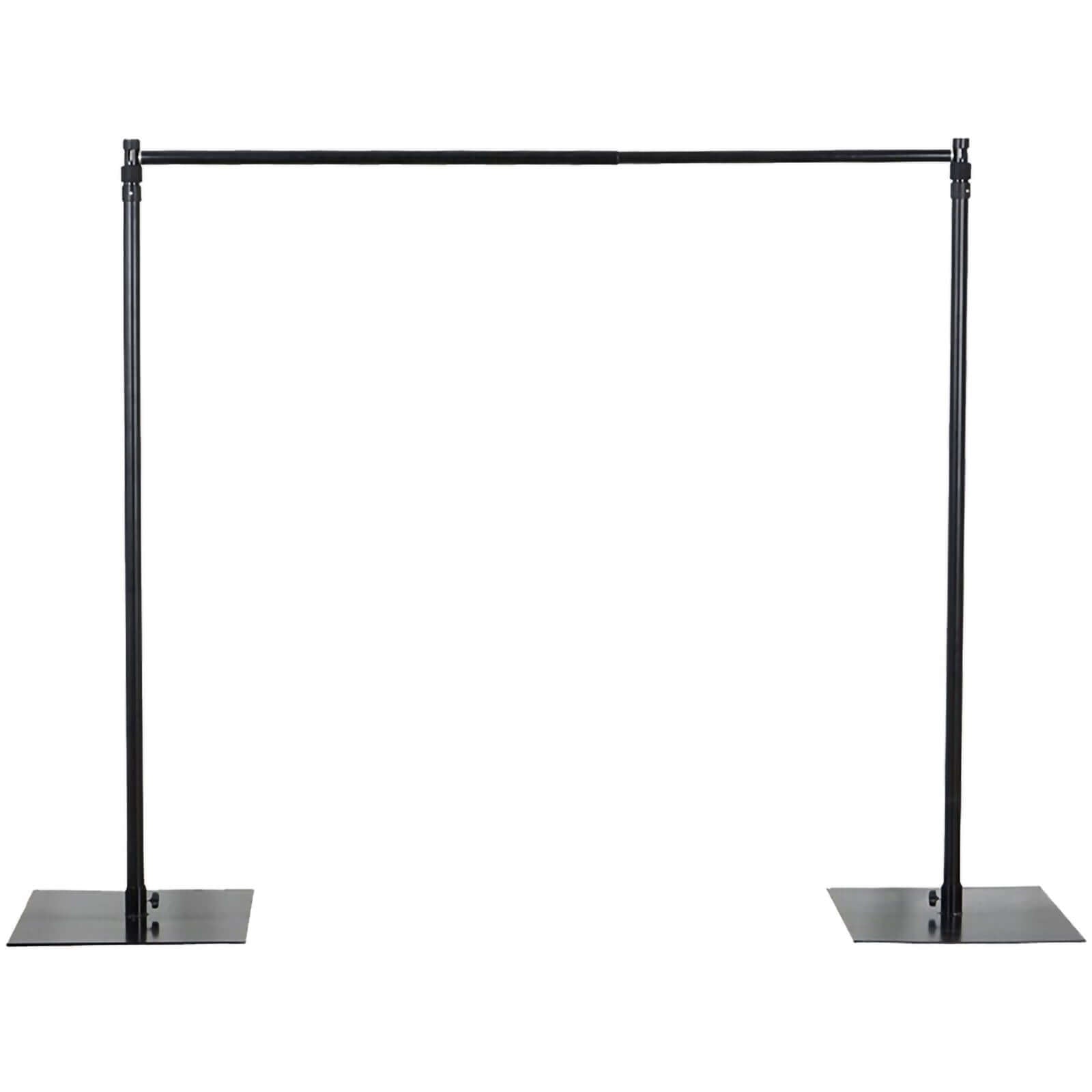 10ft Metal DIY Adjustable Heavy Duty Backdrop Stand Kit, Steel Base
