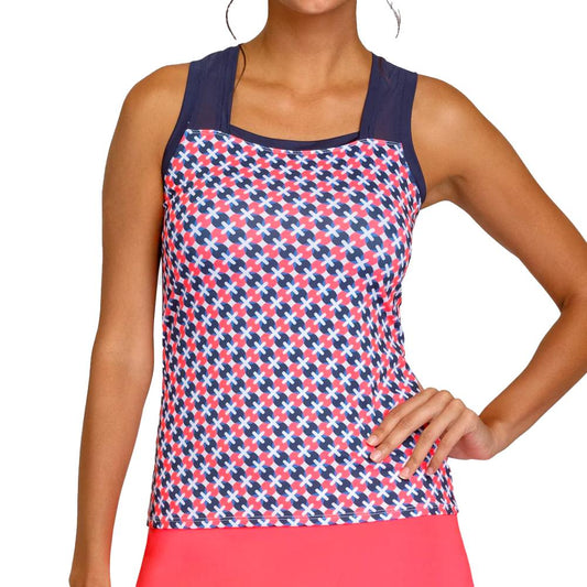 Women's Rumary Tennis Tank Star Geo