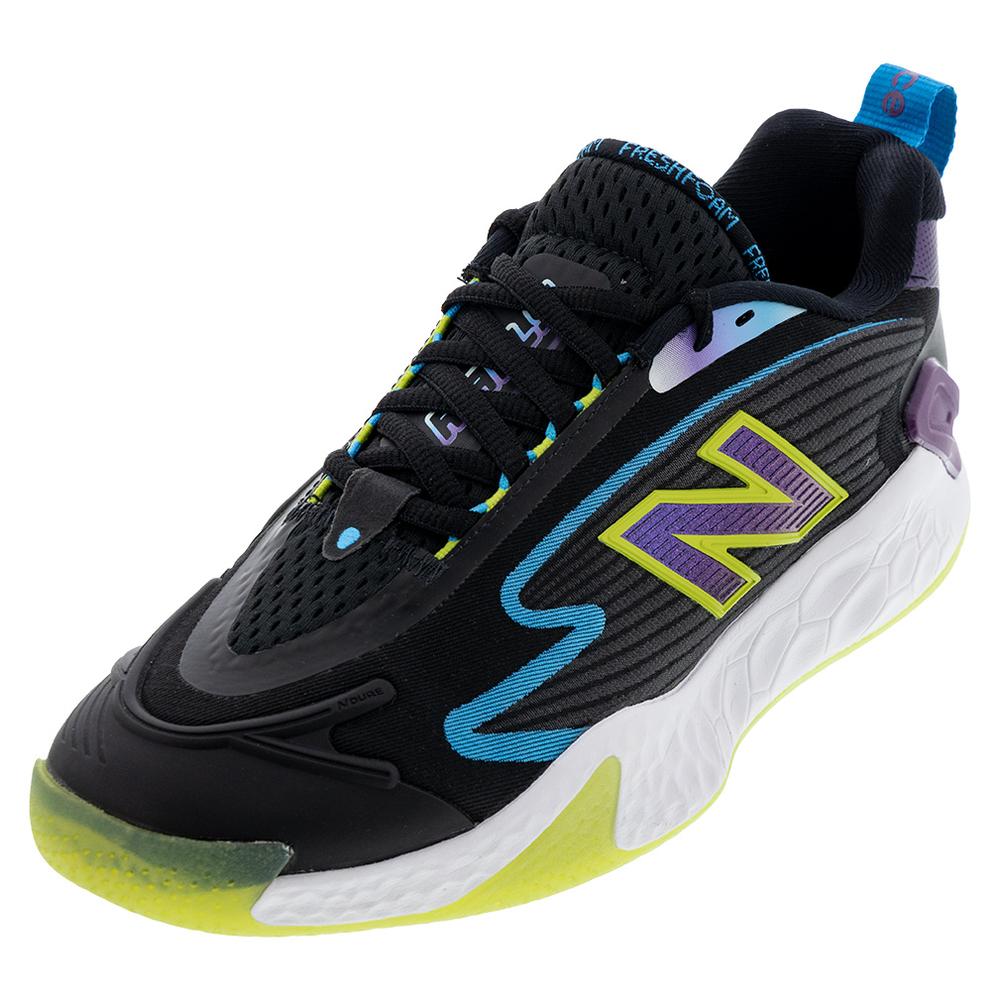 Men's Fresh Foam X CT-Rally D Width Tennis Shoes Black and Purple Fade