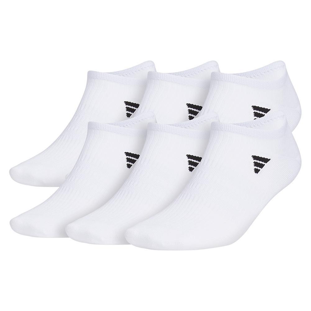 Men's Superlite 3.0 6 Pack No Show Tennis Socks White and Black