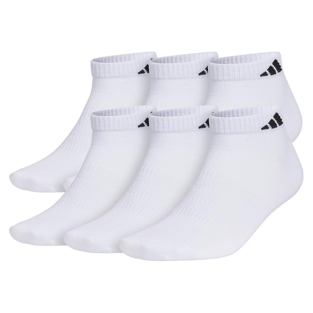 Men's Superlite 3.0 6 Pack Low Cut Tennis Socks White and Black