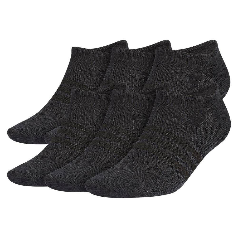 Men's Superlite 3.0 6 Pack No Show Tennis Socks Black and Night Grey