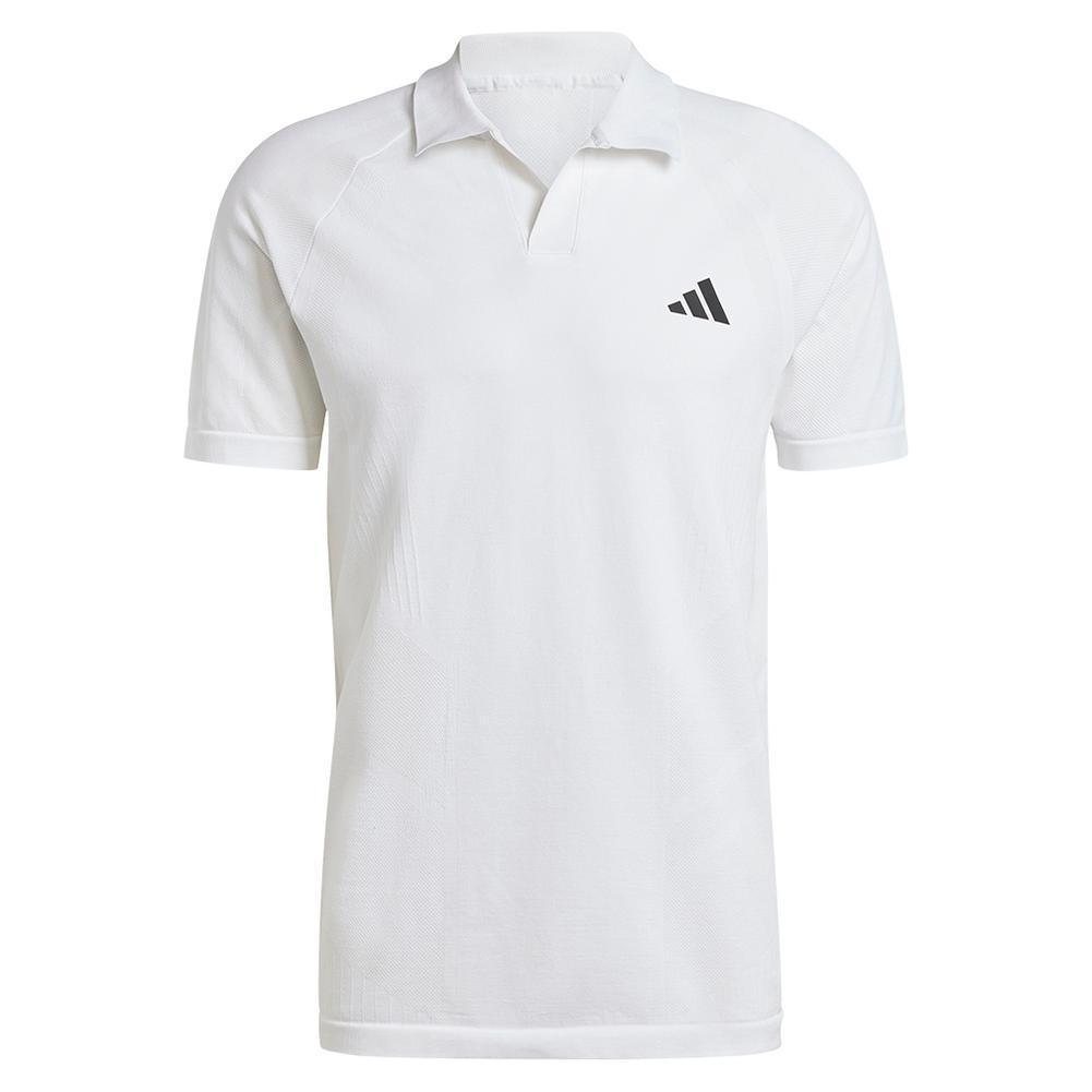 Mens Pro Seamless Tennis Polo White