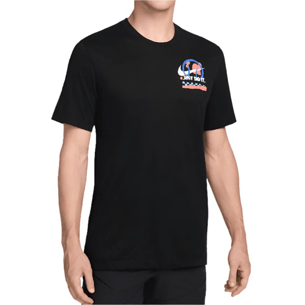 Mens Dri-Fit Tennis Tee Black