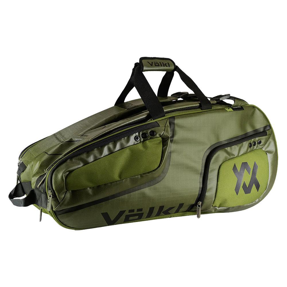 Primo 6 Pack Tennis Bag Army Green and Black