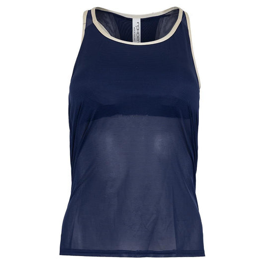 Women's Quinn Tennis Tank Ink and Silver Sand