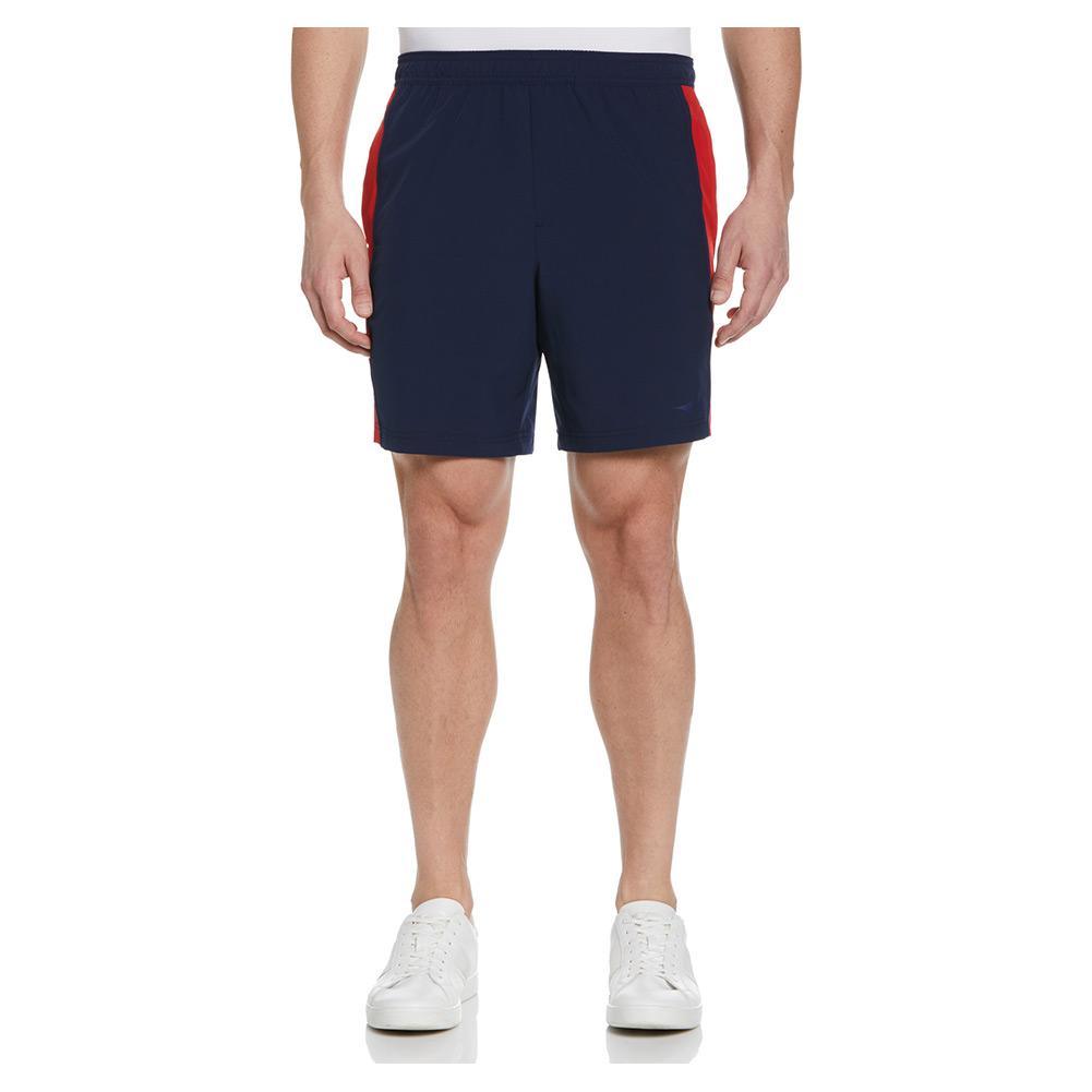 Men's Blocked Pull-On Tennis Short Peacoat