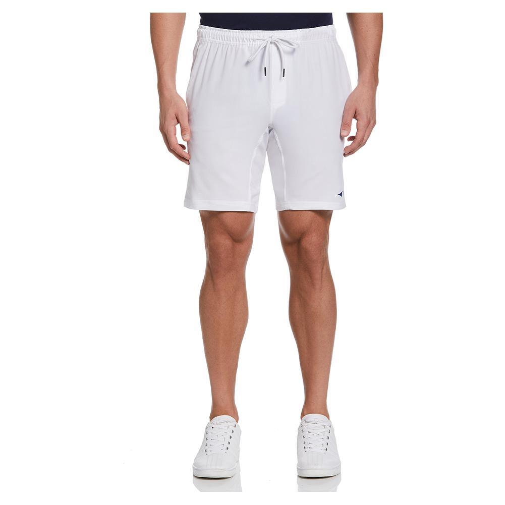 Men's Solid Athletic 9 Inch Tennis Short Bright White