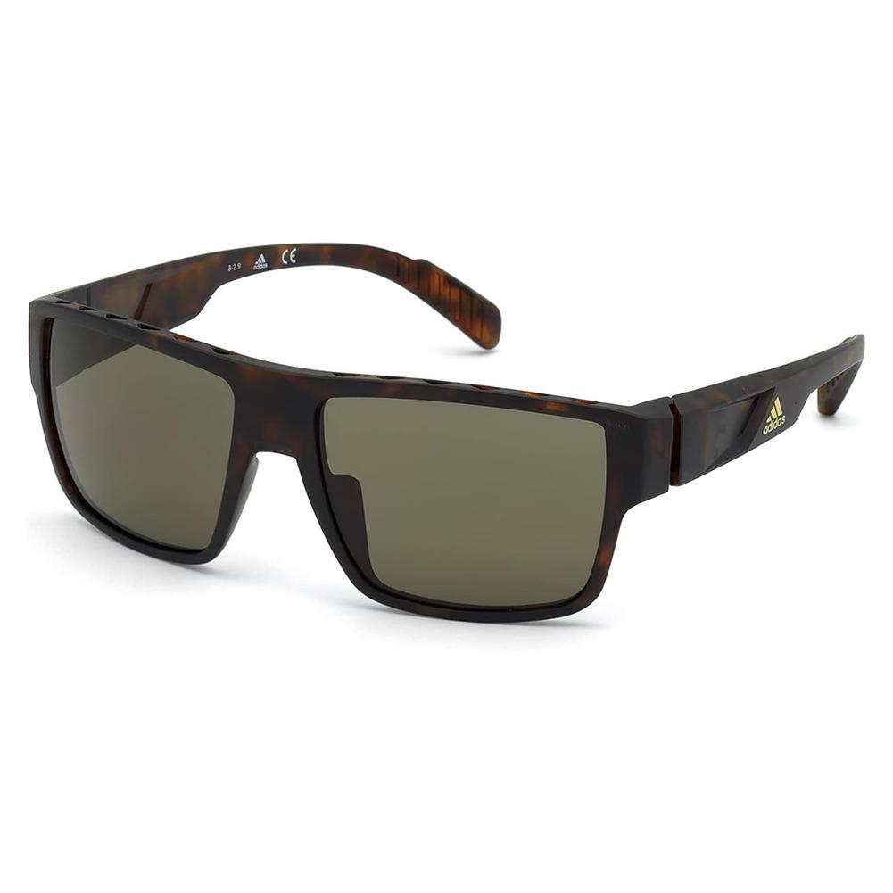 Men's Active Sunglasses Dark Havana and Green