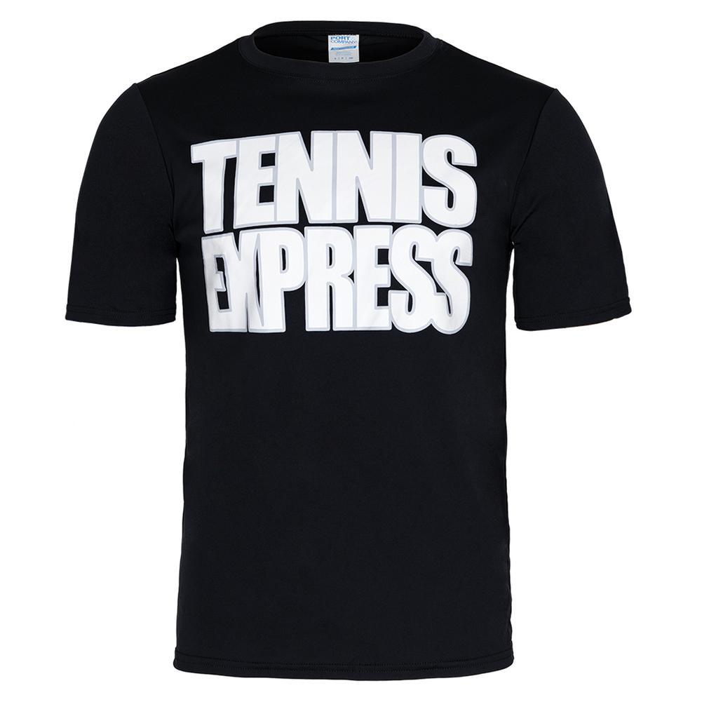 Unisex Tennis Express Performance Tee Black