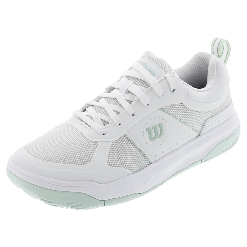 Women's Pickle Pro Pickleball Shoes White and Surf Spray