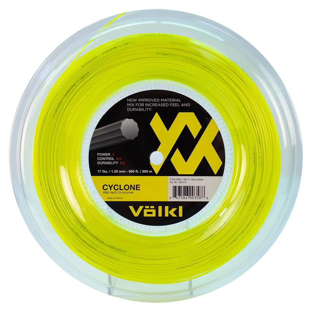 Cyclone 17G Neon Yellow Tennis String Reel