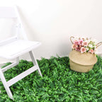 12 Sq. ft. Artificial Boston Fern Eucalyptus Boxwood Greenery Garden Wall, Grass Backdrop Mat, Indoor Outdoor UV Protected Assorted Foliage - 4 Panels - Bell Racket Store