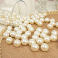 120-Pack Faux Craft Pearl Beads Ivory - Glossy Beads with Holes for Vase Filler Jewelry Making Bridal Accessories & Event Decor 20mm