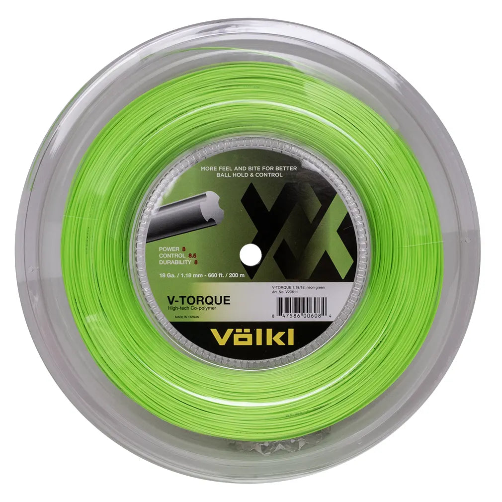 V Torque 18G Tennis String Reel Neon Green
