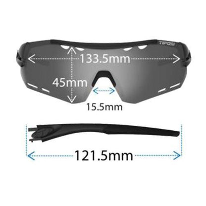 Alliant Sunglasses White and Black with Smoke Lenses