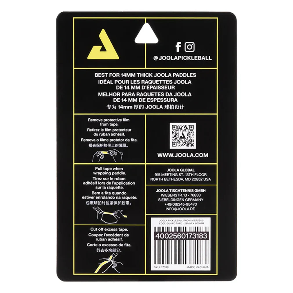 Pickleball Pro IV Perseus Edge Guard Tape 28mm x 800mm